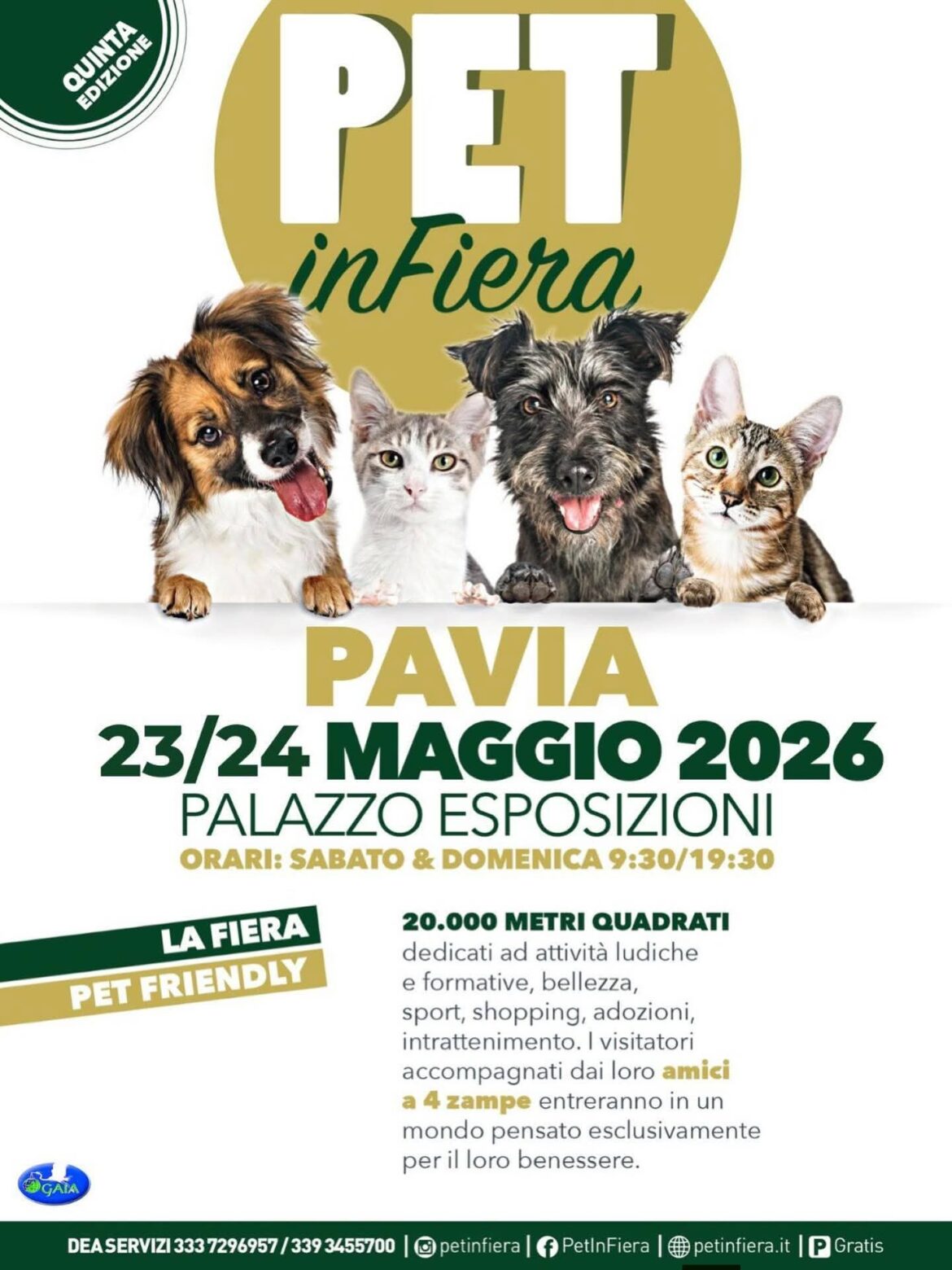 Pet in Fiera 2026: Pavia celebra gli animali domestici oggi!